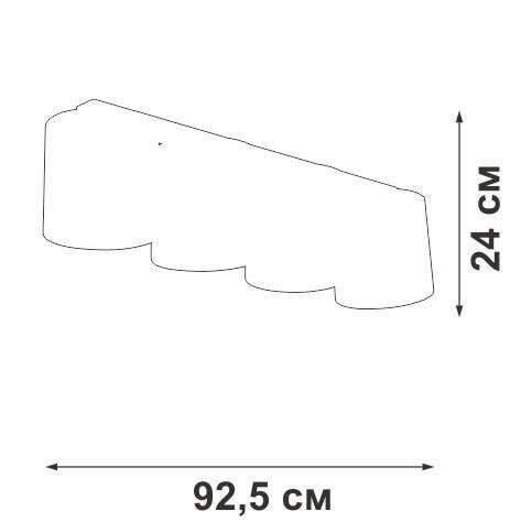 Люстра V2882-1/4PL, 4xE27 макс. 40Вт