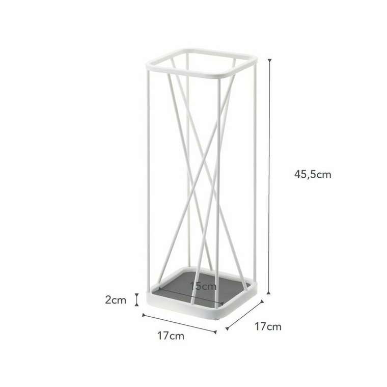 Подставка для зонтов Square белого цвета
