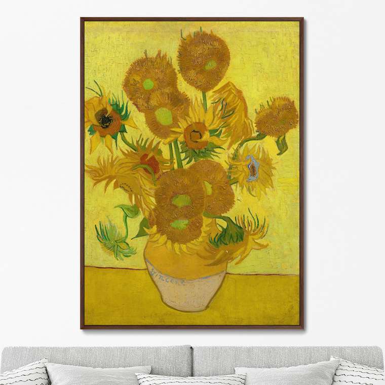 Репродукция картины Sunflowers 1889 г.