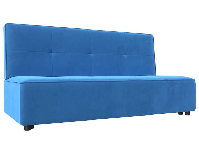 Прямой диван-кровать Зиммер темно-голубого цвета