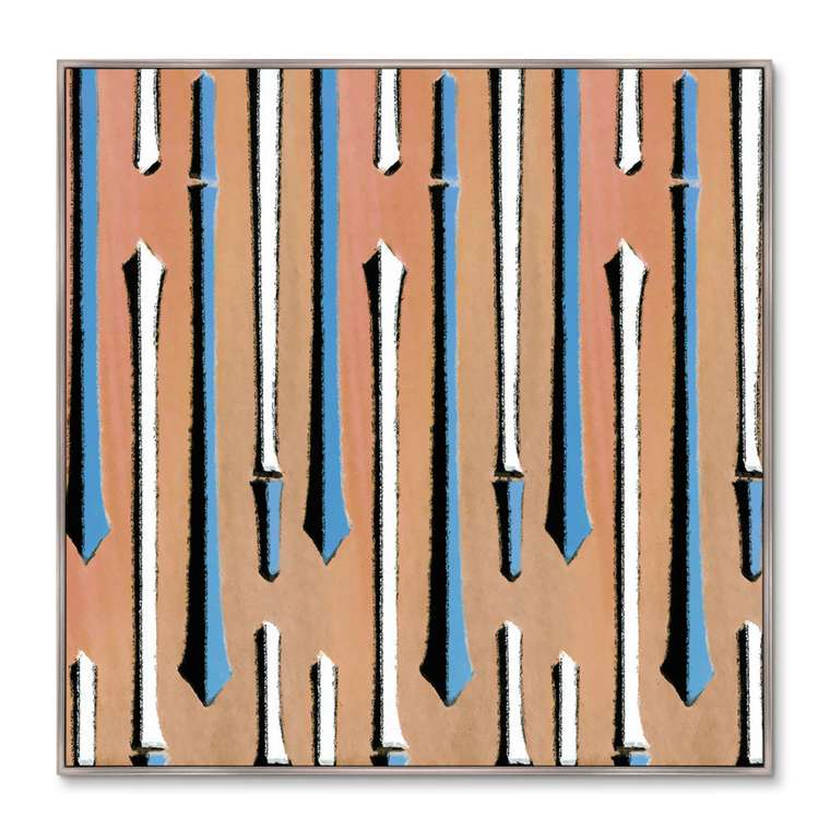 Репродукция картины Vintage print of Japanese textile №37, 1904г.