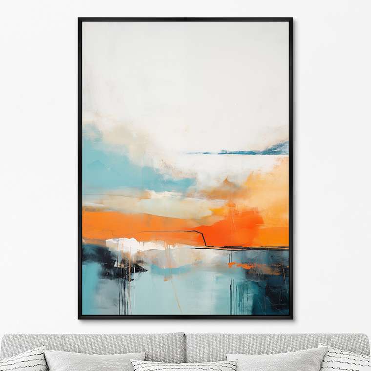 Репродукция картины на холсте Landscape collection, Kamchatka, No 1, 2024г.