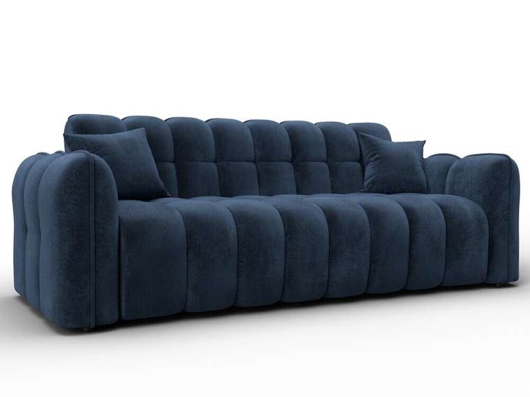 Диван-кровать Лига-112 темно-синего цвета