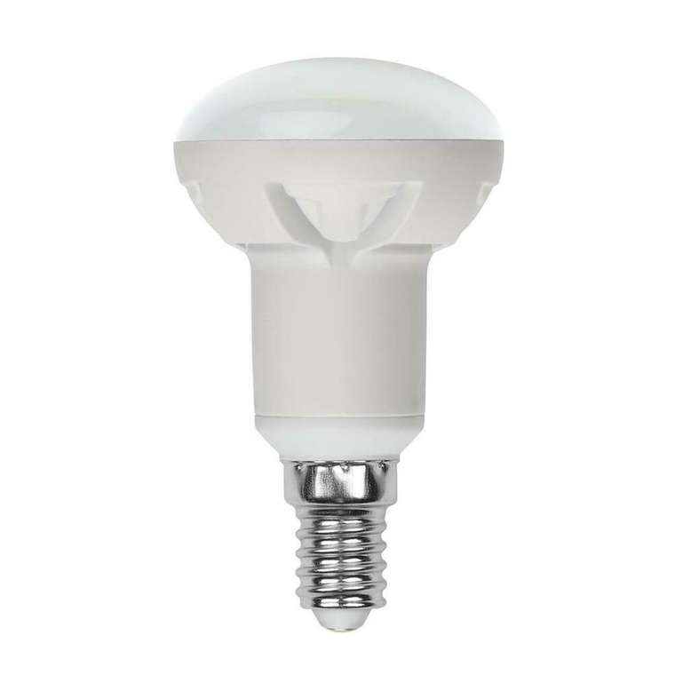 Лампа светодиодная диммируемая (UL-00004710) Uniel E14 7W 3000K матовая LED-R50 7W/3000K/E14/FR/DIM PLP01WH
