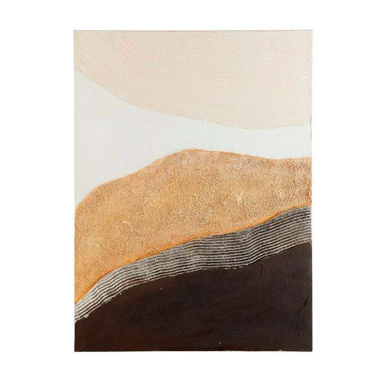 Картина Jerantut 80х60 коричневого цвета