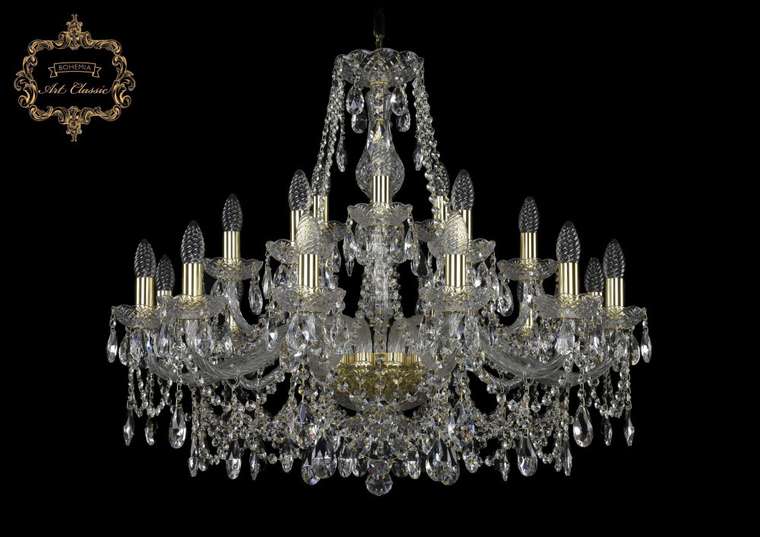 Хрустальная подвесная люстра Art Classic 45962 11.25.12+6+3.300.Gd.Sp подсвечник
