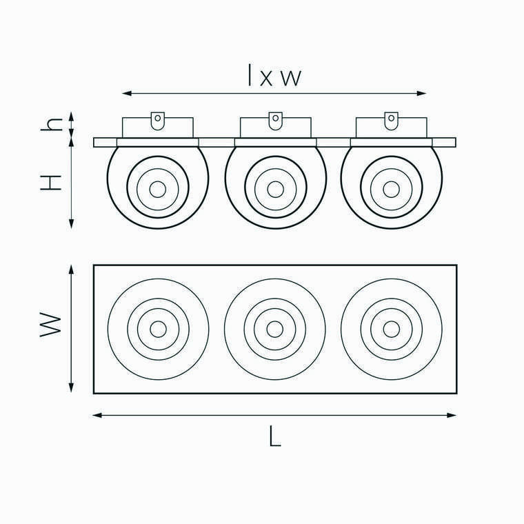 Светильник INTERO LED 9W*3 850LM*3 24G БЕЛЫЙ/ЧЕРНЫЙ 4000K (217536+217064+217074+217064)