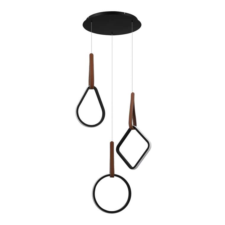 Светильник подвесной ST-Luce Черный/Черный, Терракотовый LED 1*36W 4000K SHAPE