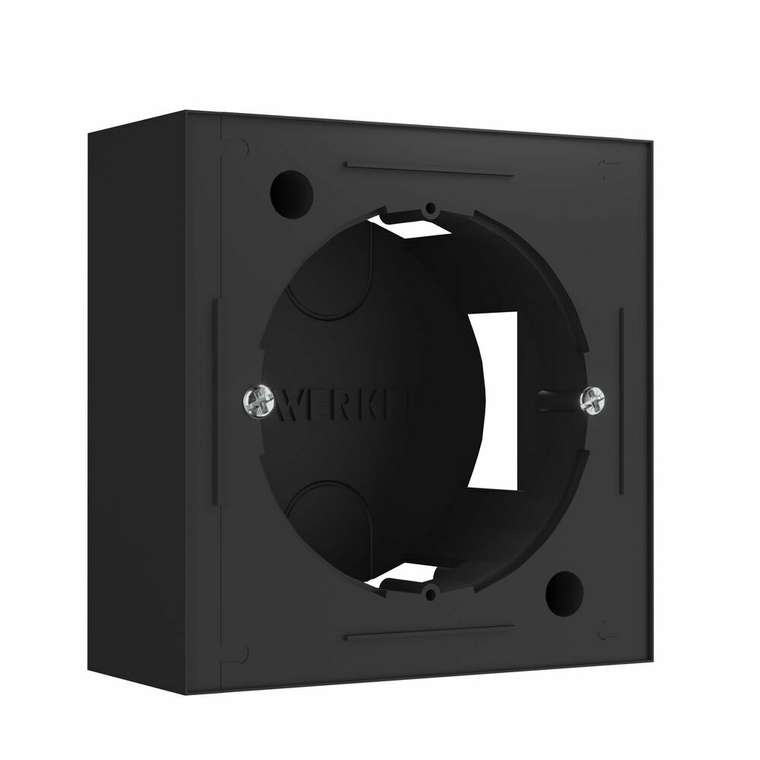Коробка для накладного монтажа черный W8000008