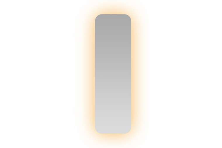 Прямоугольное настенное зеркало Kuvino NF LED L 54х179 с тёплой подсветкой