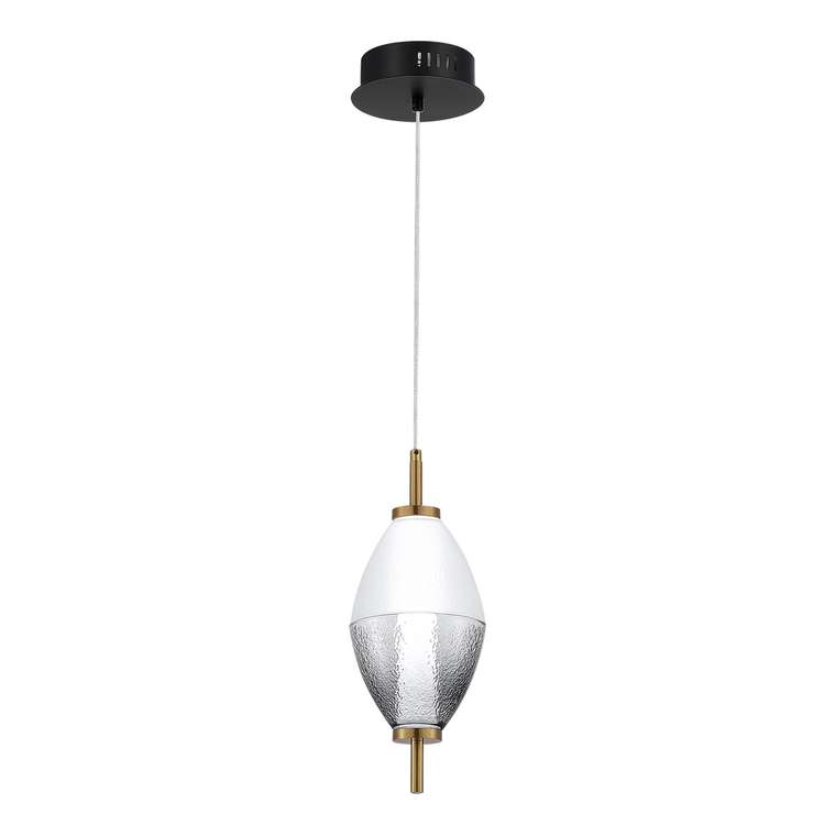 Светильник подвесной ST-Luce Черный/Белый, Дымчатый LED 1*8W 3000K ICE