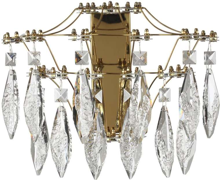 Бра светодиодное Odeon Light Flamenco 7000/25WL металл/хрусталь/нерж сталь LED 25W 4000K 220V с подвесками