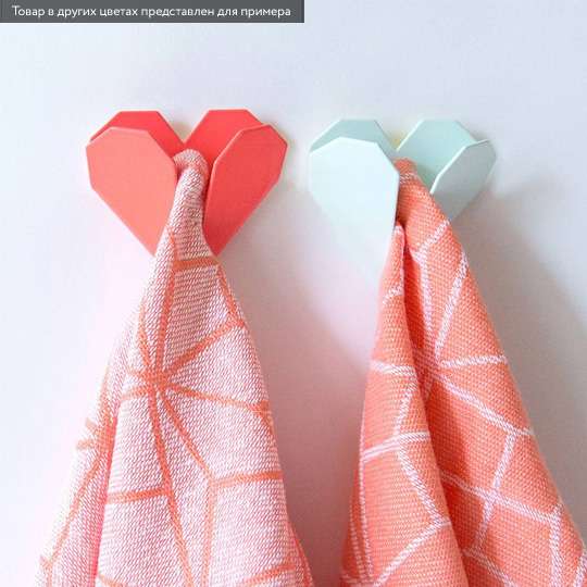 Крючок 'Origami Heart' (разные цвета) / Коралловый