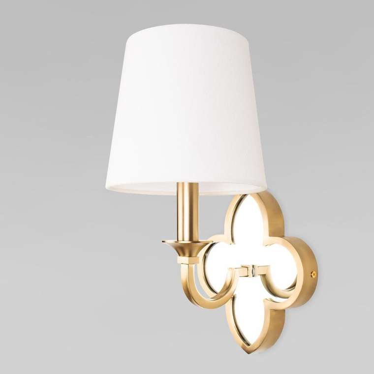 Бра Silence 10303W Brass (ткань, цвет белый)