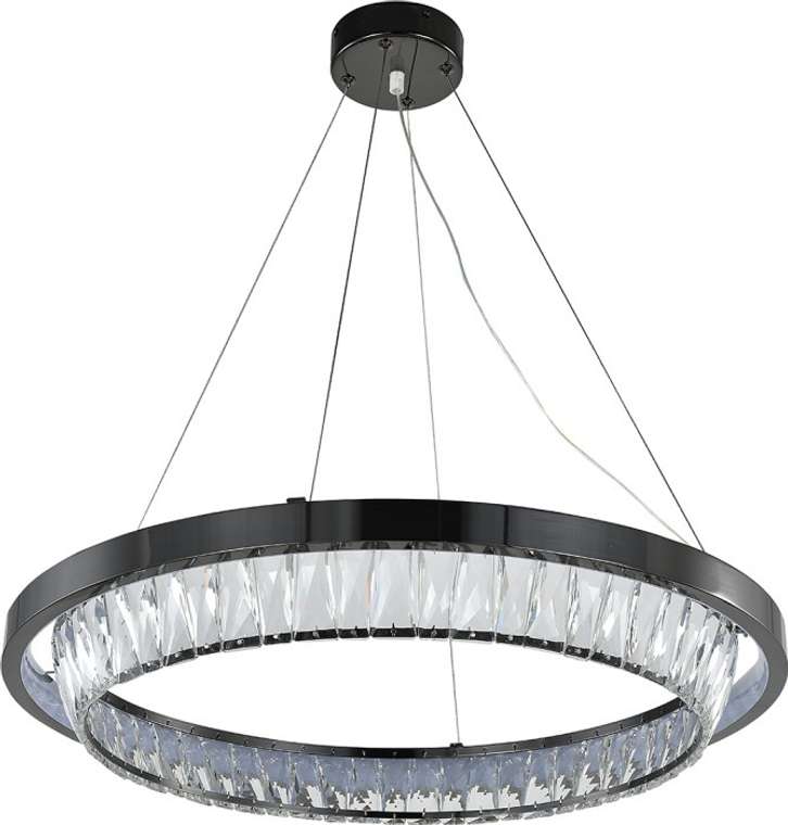 Потолочный светильник подвесной шириной 60 см LED (12045/1P Black) Indigo Riva V000103L кольцо