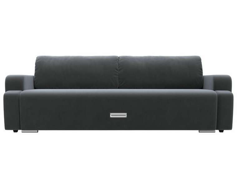 Прямой диван-кровать Ника серого цвета