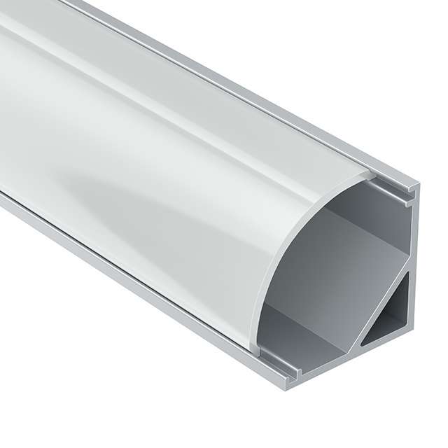 Алюминиевый профиль к светодиодной ленте накладной 1.6x1.6 R