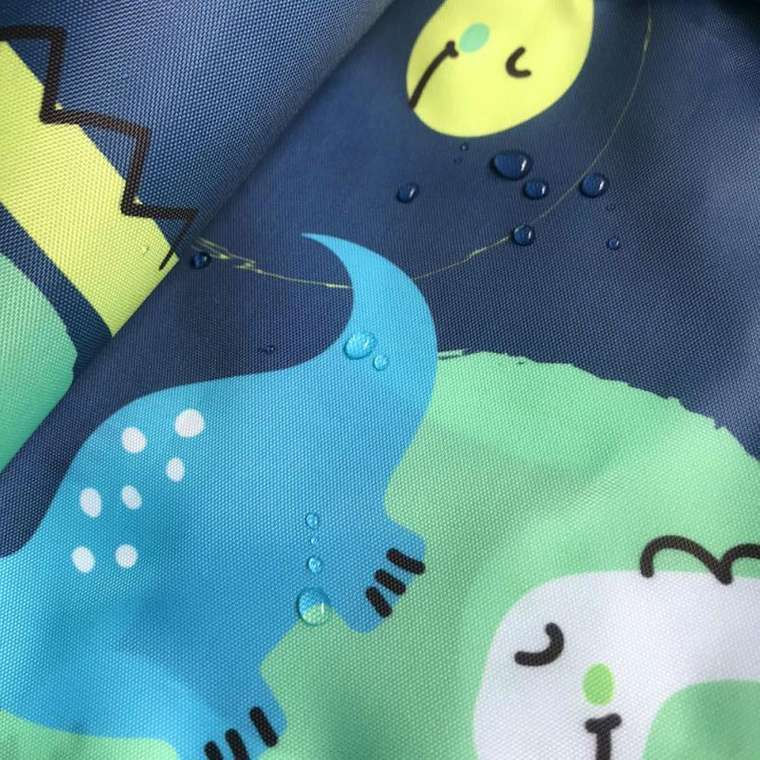 Кресло-мешок груша Приключения Дино ХХL-Миди сине-зеленого цвета