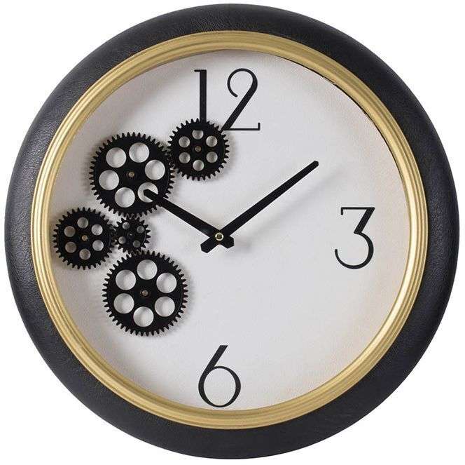 Настенные часы 40х40 черного цвета