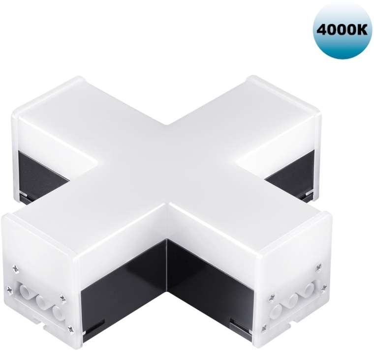Светильник-соединитель Х"- образный Novotech Bits 359114 IP20 LED 12W 4000K 220V 1080Лм черный"