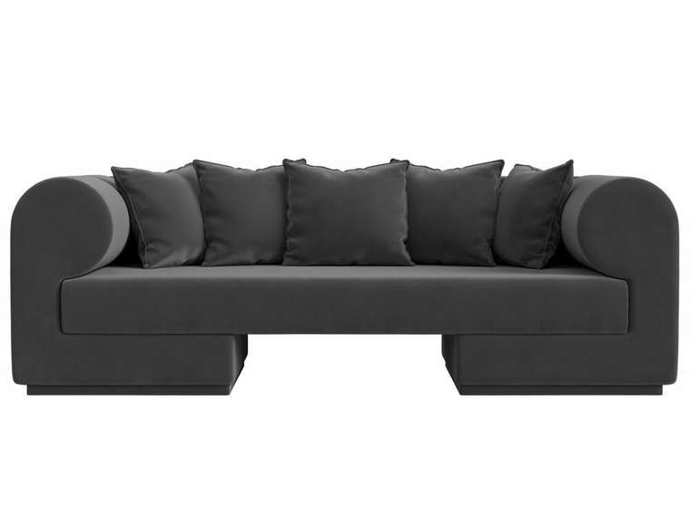 Прямой диван Кипр серого цвета