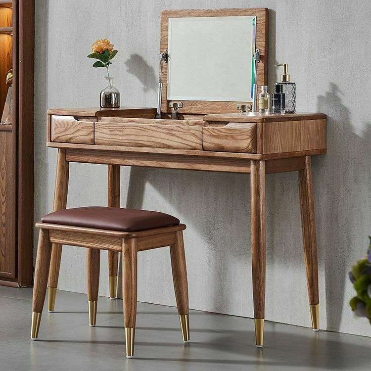 Туалетный столик Твигги с двумя ящиками и зеркалом