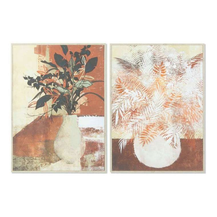 Картина 52 x 2,7 x 72 cm Растение Скандинавский (2 штук)