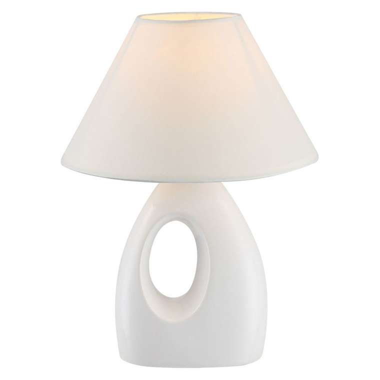 Настольная лампа Globo Sonja с белым абажуром 