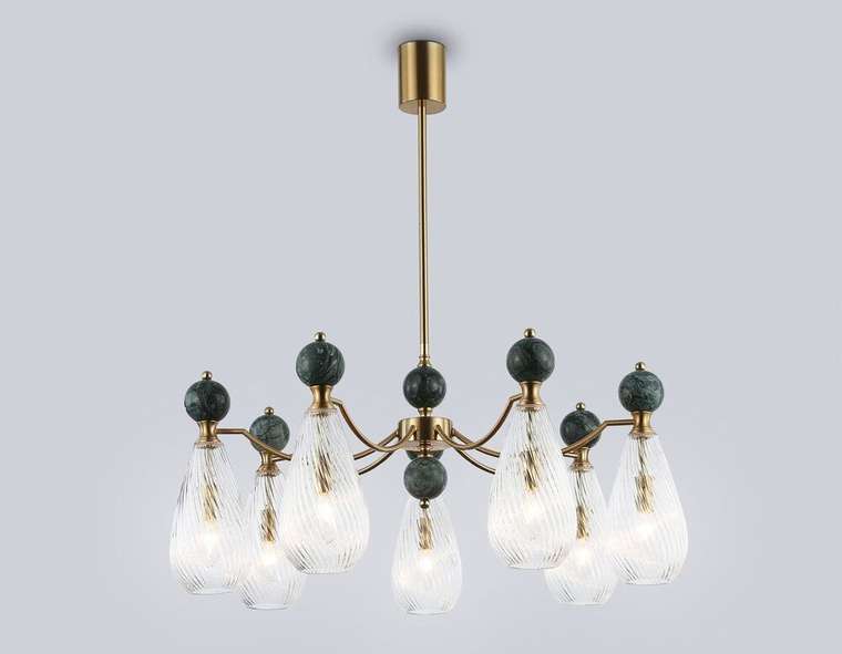 Люстра на штанге Ceramo Modern LH53293 (стекло, цвет прозрачный)