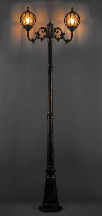 Наземный фонарь уличный IP44 Feron Сфера 11385 в форме шара