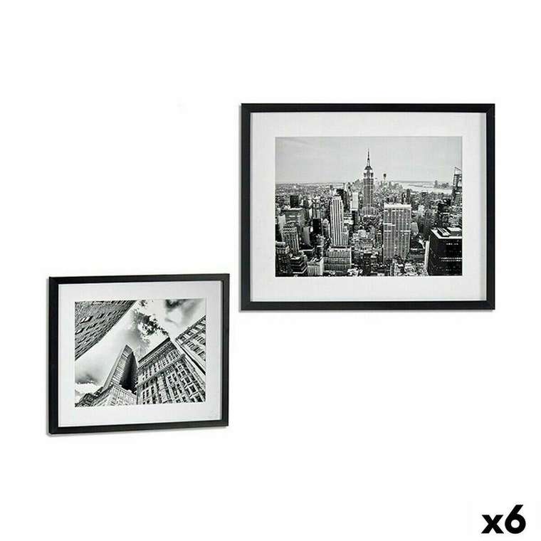 Картина Сооружение Деревянный Cтекло 43 x 3 x 53 cm (6 штук)