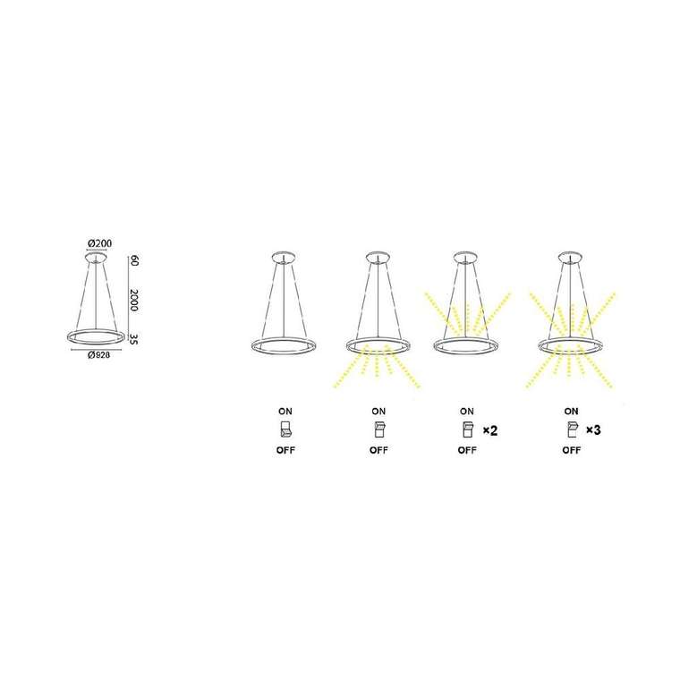 Подвесная люстра Riumar 8677 (алюминий, цвет песочный)