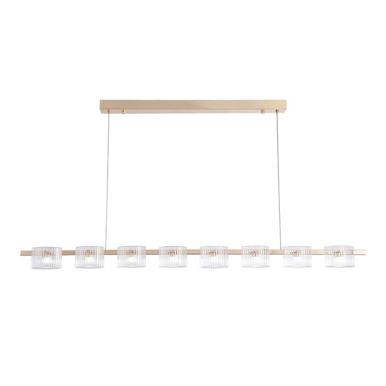 подвесная люстра Ori прозрачный металл, стекло 8*LED*5.25W, 960LM, 4000K, included
