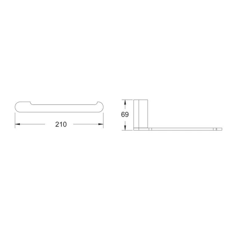 Полотенцедержатель Rose RG1706T, пепельный