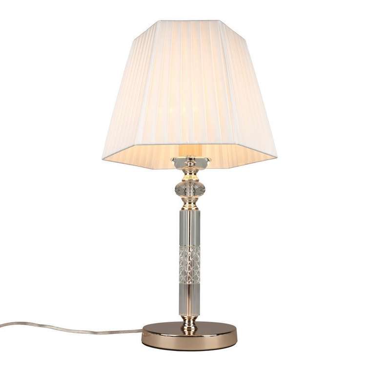 Настольная лампа Silvian с белым абажуром