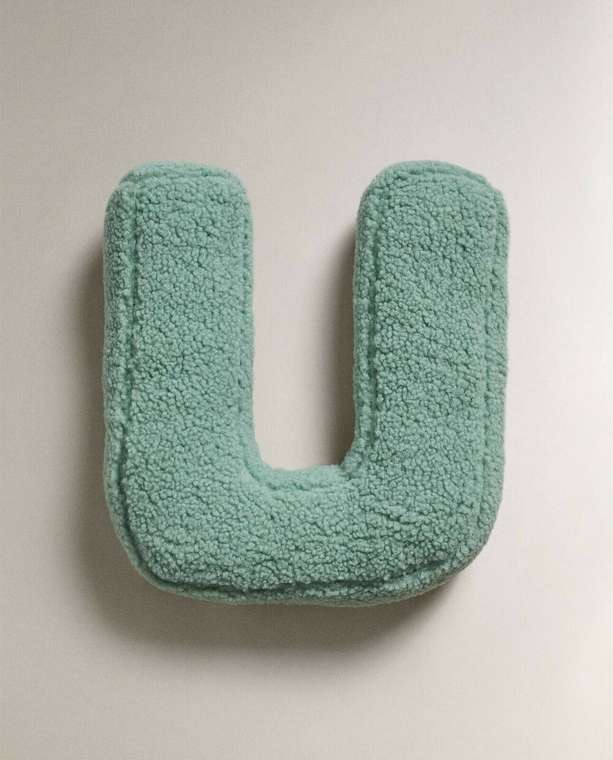 Детская подушка Letter u