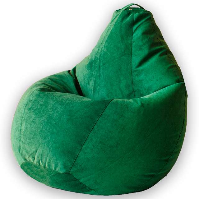 Кресло-мешок Груша L зеленого цвета 