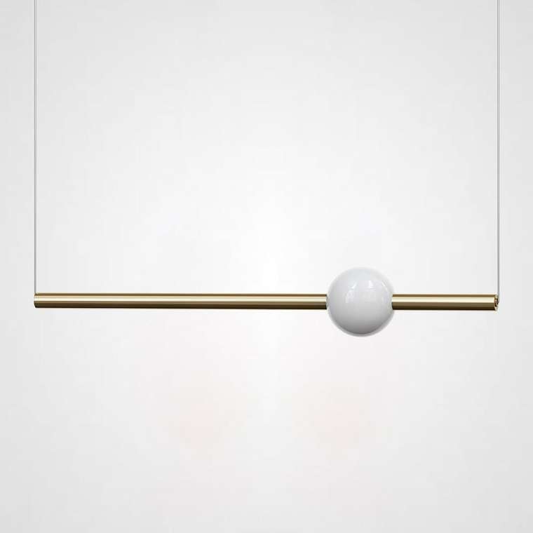 Подвесной светильник Broom Orion Globe Light L с белым плафоном 