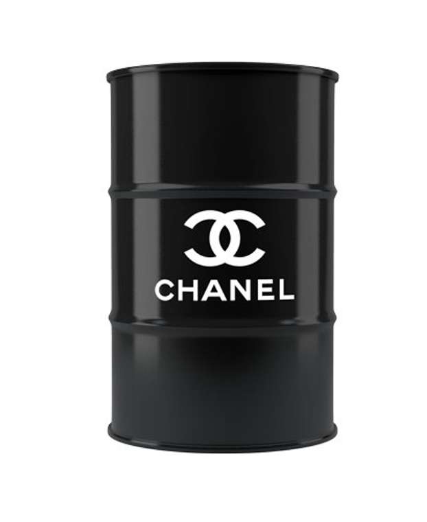 Журнальный столик-бочка «CHANEL» L из металла 