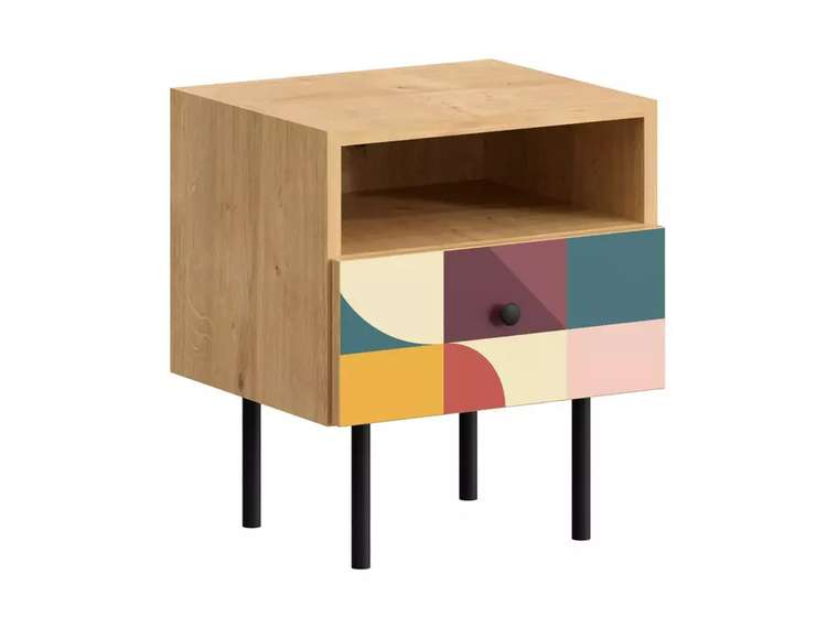 Тумба прикроватная Frida с принтом love на металлических ножках