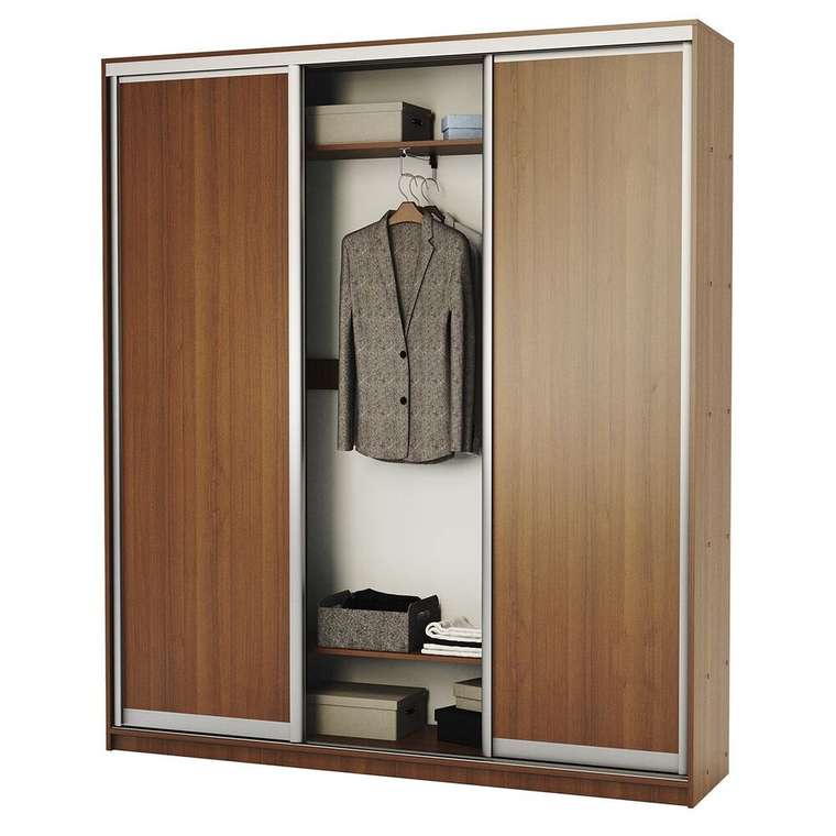 Шкаф-купе комбинированный Премиум XL цвета орех