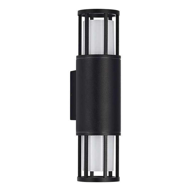 Светильник уличный настенный ST-Luce черный/черный GU10 2*15W MESA