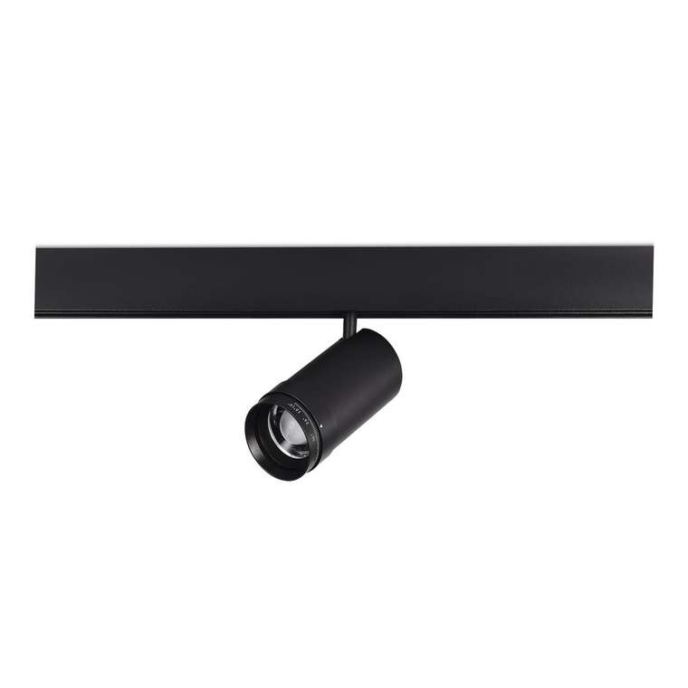Магнитный трековый светильник ZOOM Черный LED 1*20W 3000K Lm Ra90 10-55° IP20 D60xH170 48VV SKYLINE 48