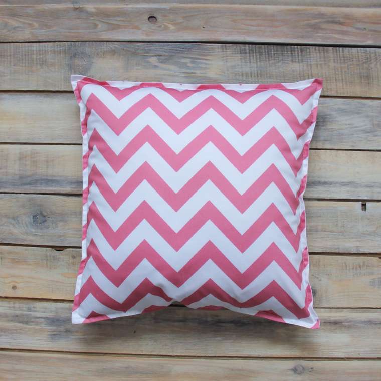 Подушка Pink Zigzag из 100% хлопка
