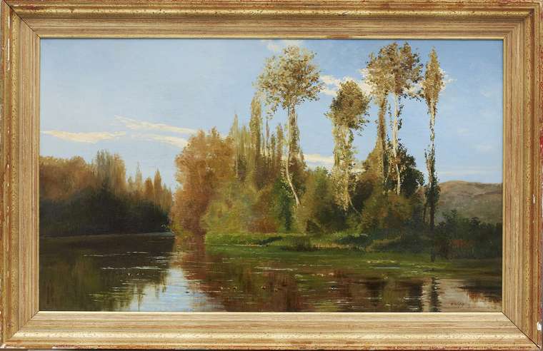 Картина "River landscape"