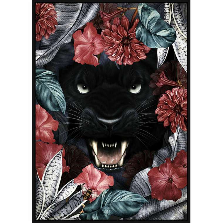 Картина 53 x 4,3 x 73 cm Тропический Джунгли (2 штук)