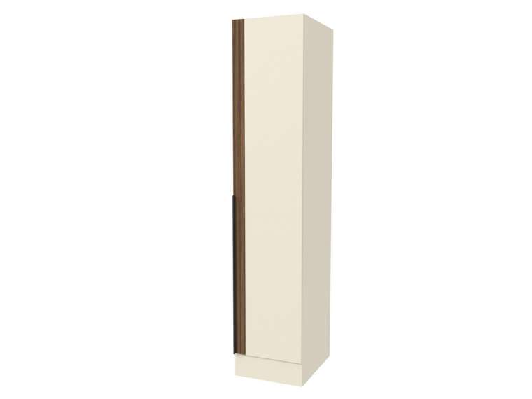 Шкаф с вешалом и гладильной доской Азарт Ш645.3 цвета сатин правый