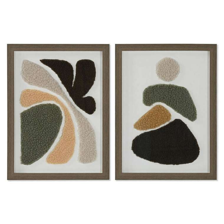 Картина Абстракция город 30 x 2,5 x 40 cm (2 штук)