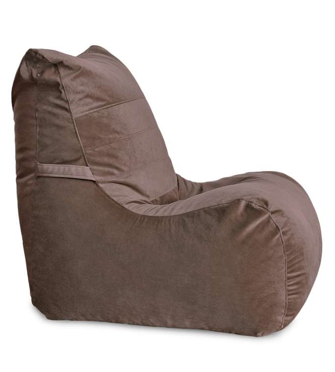 Кресло мешок Чилаут Maserrati 09 XL темно-коричневого цвета