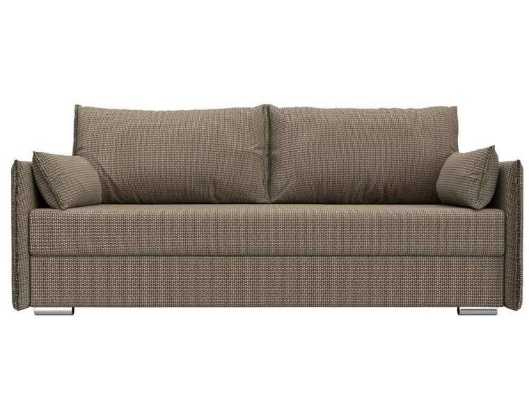 Прямой диван-кровать Сайгон бежево-коричневого цвета
